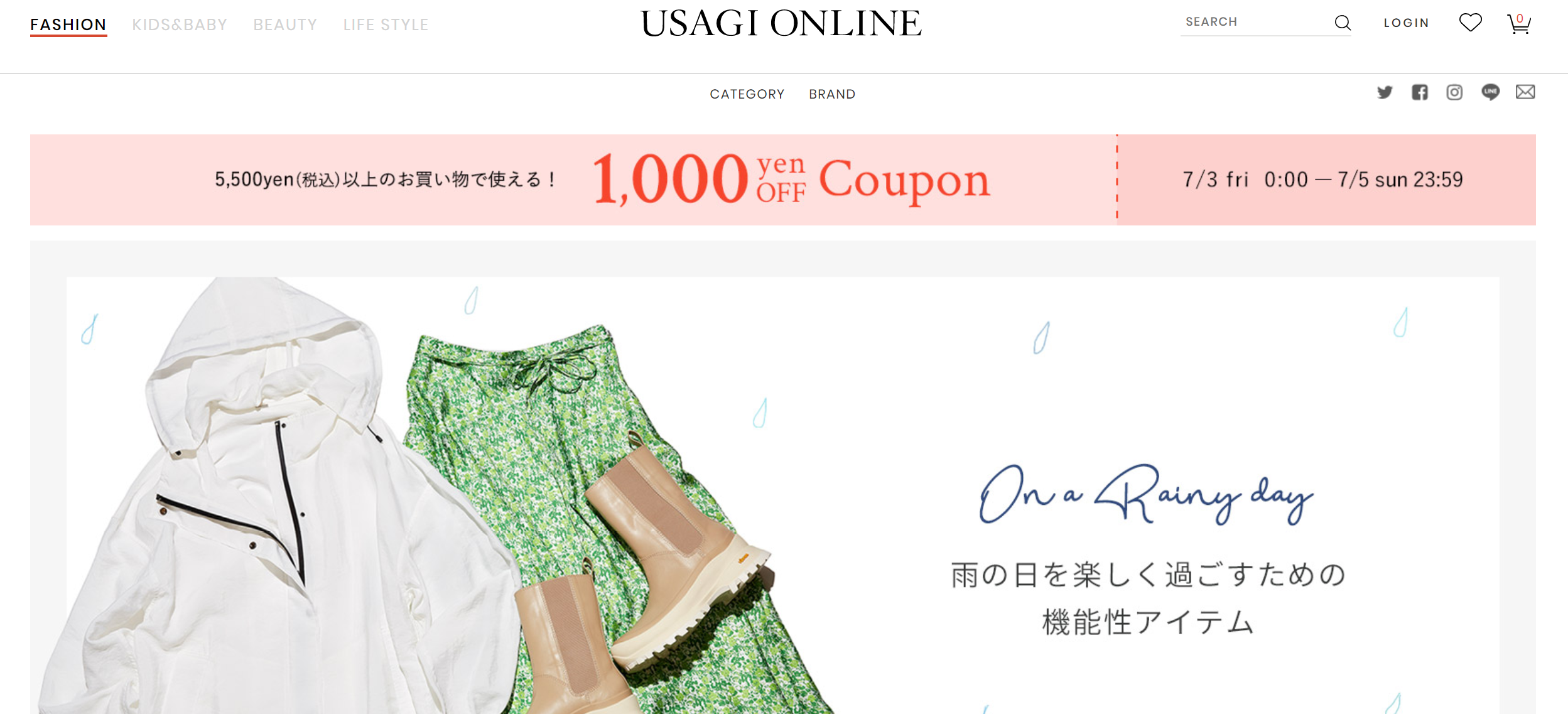 スナイデル、ジェラート ピケなどの人気ブランド公式通販『USAGI