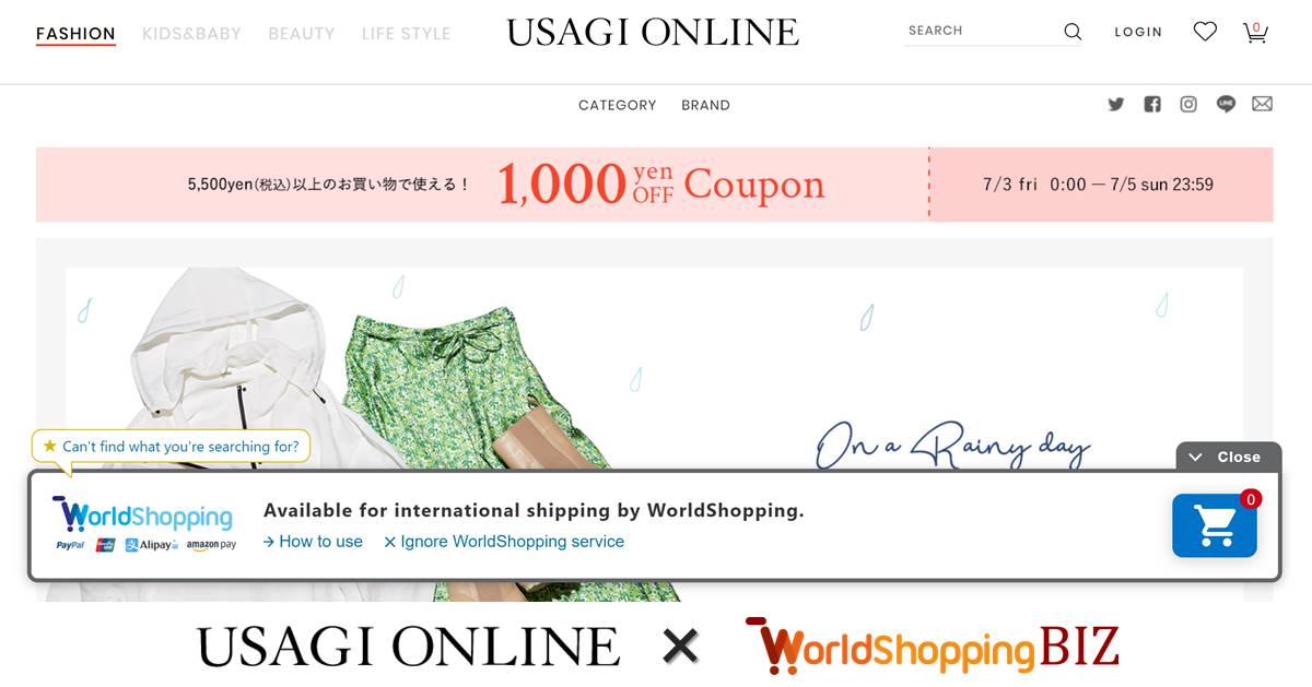 スナイデル、ジェラート ピケなどの人気ブランド公式通販『USAGI